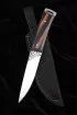 Нож №41 D2 цельнометаллический рукоять G10 чернооранжевая