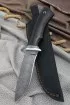 Нож Кречет сталь дамаск рукоять черный граб