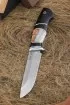 Нож Странник КН-01 рукоять черный граб карельская береза акрил белый