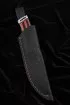 Нож №41 D2 цельнометаллический рукоять G10 чернокрасная