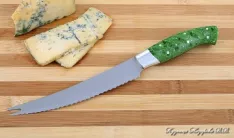 Нож Шеф № 4 сталь 95Х18 рукоять акрил зеленый