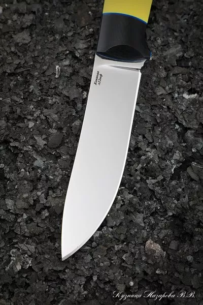 Нож №36 Х12МФ ЦМ G10 желтая + черная