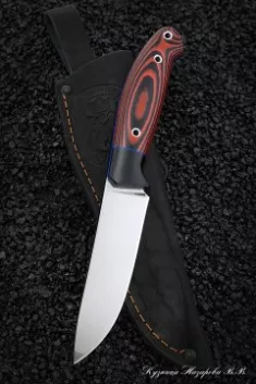 Нож №32 Elmax ЦМ микарта красная + черная