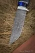 Нож Беркут дамаск волнистый карельская береза фиолетовая акрил