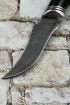 Нож Малыш дамасская — наборная рукоять: карельская береза, черный граб