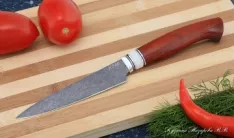 Кухонный нож Шеф № 2 сталь К340 рукоять падук акрил белый