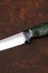 Нож Ферзь 95Х18 рукоять G10 черная, карельская береза зеленая