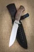 Нож Варан сталь RWL-34 карельская береза коричневая мельхиор