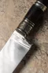 Эксклюзивный Узбекский нож, сталь Sandvik 12C27, рукоять мельхиор и черный граб