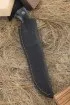 Нож Варан КН-01 рукоять черный граб карельская береза акрил белый