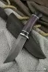 Нож Беркут х12мф черный граб стабилизированная карельская береза (фиолетовая)