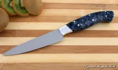 Кухонный нож Шеф № 2 сталь 95Х18 рукоять акрил синий