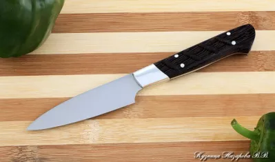 Кухонный нож Шеф овощной сталь 95х18 рукоять венге