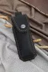 Нож складной филейный сталь дамаск, накладки G10 зеленые 