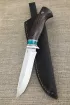 Нож Варан сталь N690 рукоять акрил зеленый и венге  