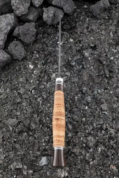 Нож Скиф дамаск рукоять береста