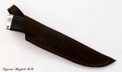Нож Кречет булат мельхиор черный граб