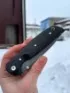 Нож складной Корвет сталь Х12МФ рукоять черный граб