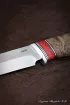 Нож Овод 2 сталь N690  карельская береза коричневая акрил