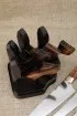Набор из четырех ножей Шеф S390 рукоять железное дерево на подставке с откидными ложементами