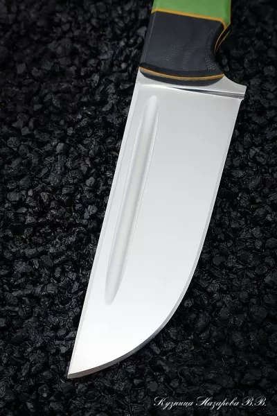 Нож №19 Elmax ЦМ G10 зеленая + черная
