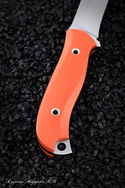Нож №8 Х12МФ ЦМ (полные спуски) G10 orange