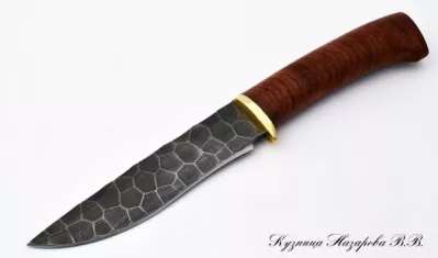 Нож Варан дамаск полный камень бубинга