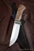 Нож Гепард M390 карельская береза коричневая