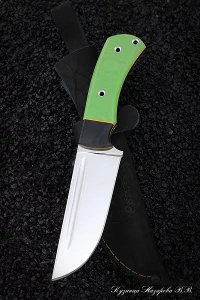 Нож №19 Elmax ЦМ G10 зеленая + черная