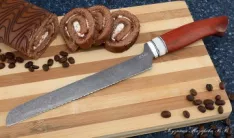 Кухонный нож Шеф № 15 сталь К340 рукоять падук акрил