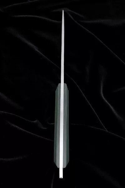 Нож №41 D2 цельнометаллический рукоять G10 чернозеленая