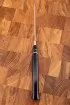 Нож Шаман М390 рукоять G10 черная, карельская береза зеленая, черный граб