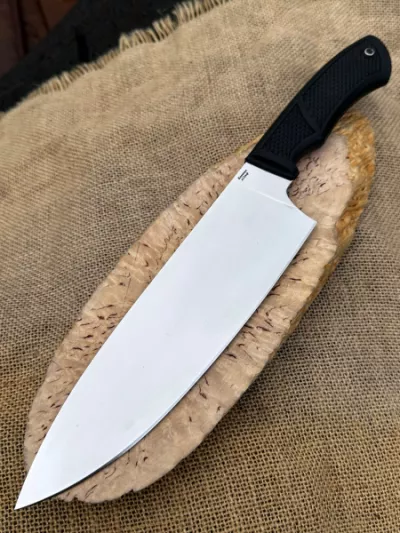 Кухонный набор из 4 ножей и одной тяпки из стали х12мф рукоять полимер 