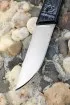Нож Нерпа 2 Elmax цельнометаллический, черный граб художественное исполнение 