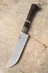 Эксклюзивный Узбекский нож, сталь КH-01, рукоять мельхиор и черный граб