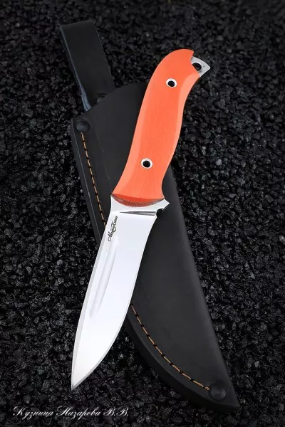 Нож №8 Х12МФ ЦМ (полные спуски) G10 orange