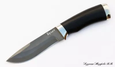 Нож Кречет булат мельхиор черный граб