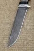 Нож Вепрь дамаск рукоять карельская береза коричневая черный граб