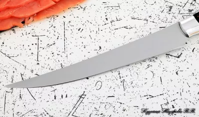 Нож Шеф № 7 сталь 95Х18 рукоять акрил коричневая