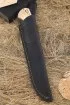 Нож Путник дамаск полный камень, рукоять стабилизированная карельская береза