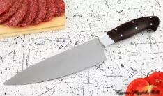 Нож Шеф № 12 сталь 95Х18 рукоять дюраль венге
