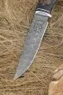 Нож Барс дамаск полный камень рукоять карельская береза с выжиганием 
