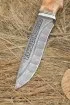 Нож Варан дамаск долы, рукоять стабилизированная карельская береза