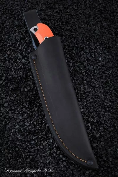 Нож №8 Х12МФ ЦМ (полные спуски) G10 orange