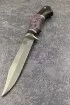Нож Сапер 95Х18 — единственный экземпляр: карельская береза фиолетовая, черный граб