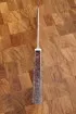 Сербский нож малый сталь кованая 95х18 карельская береза коричневая, мельхиор