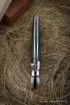Нож складной Аист сталь Булат накладки микарта зеленая с дюралью