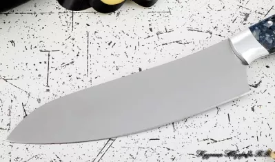 Нож Шеф № 11 сталь 95Х18 рукоять акрил синий