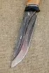 Нож Овод 2 дамаск с долом ламинированный с воронением карельская береза