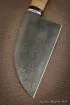 Сербский нож сталь кованая дамаск береста